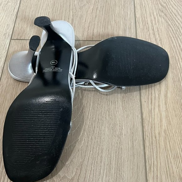 strappy evening shoes